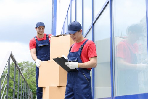 Packing boxes and materials for a Kilburn home move