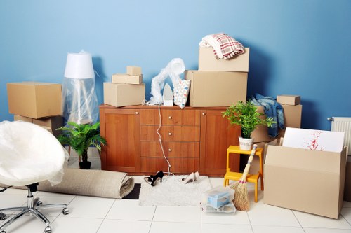 Removal van helping with a local move in Kilburn